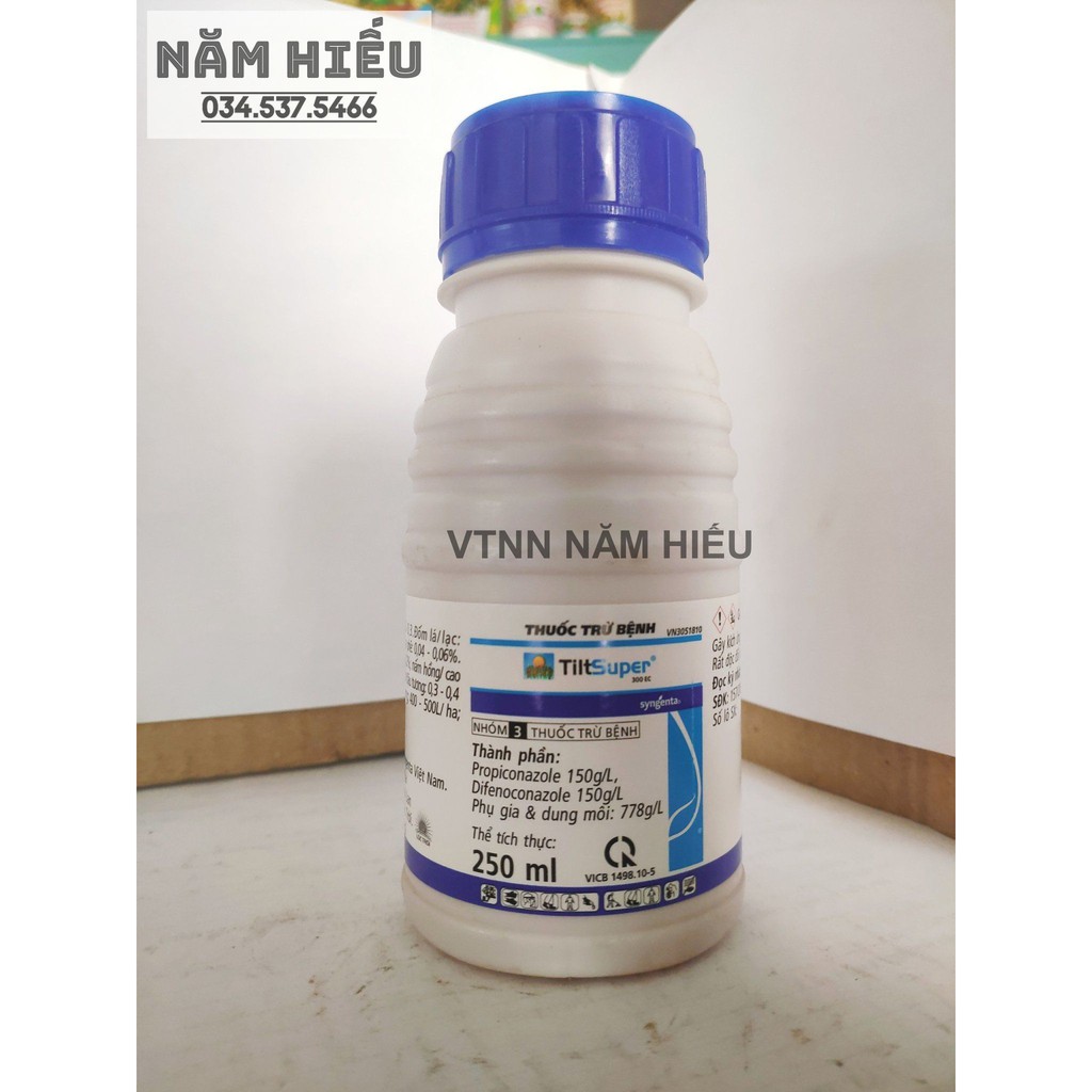 Thuốc trừ bệnh Tilt Super 300EC 250ml & 100ml - Thán thư, đốm vằn, rỉ sắt, vàng lá, nấm hồng