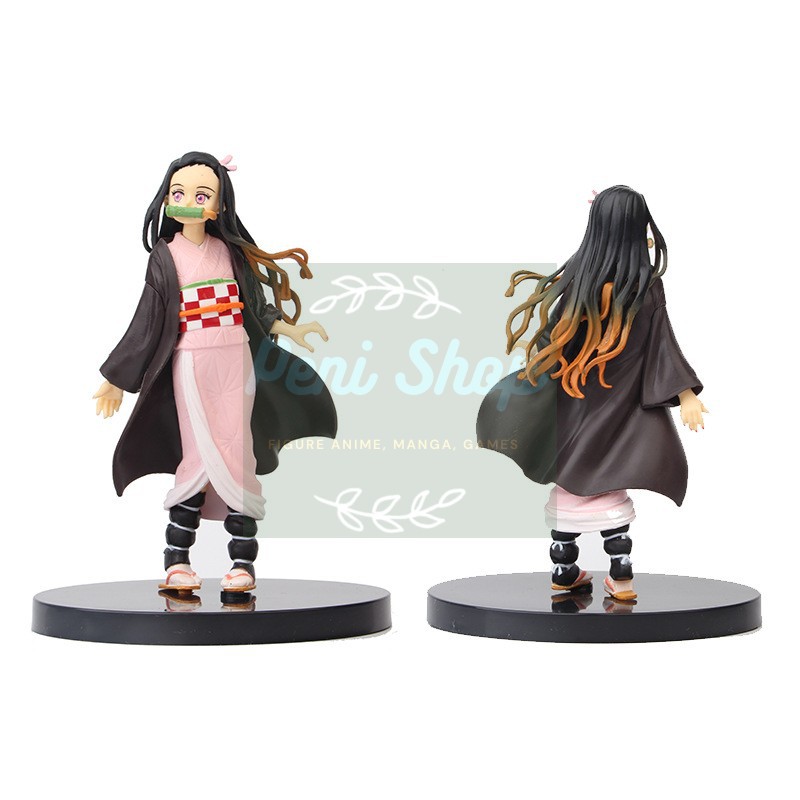 Mô Hình Kimetsu no Yaiba Figure Nhân Vật Anime Tanjiro Nezuko Zenitsu Inosuke cao 15cm - Demon Slayer