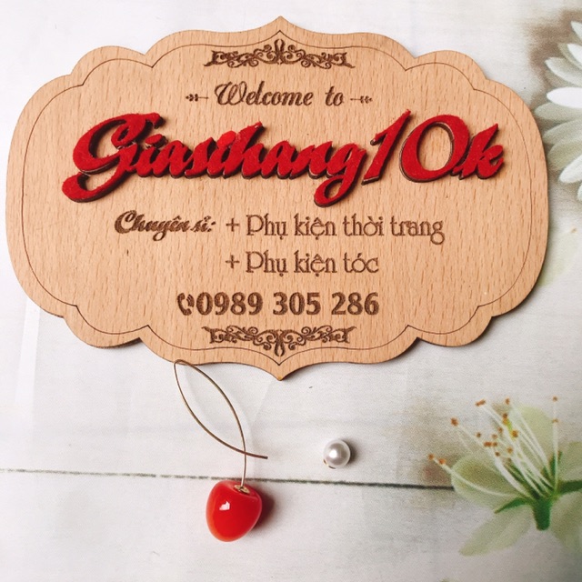 2 đôi khuyên tai chery hạt trai phong cách Nhật Bản