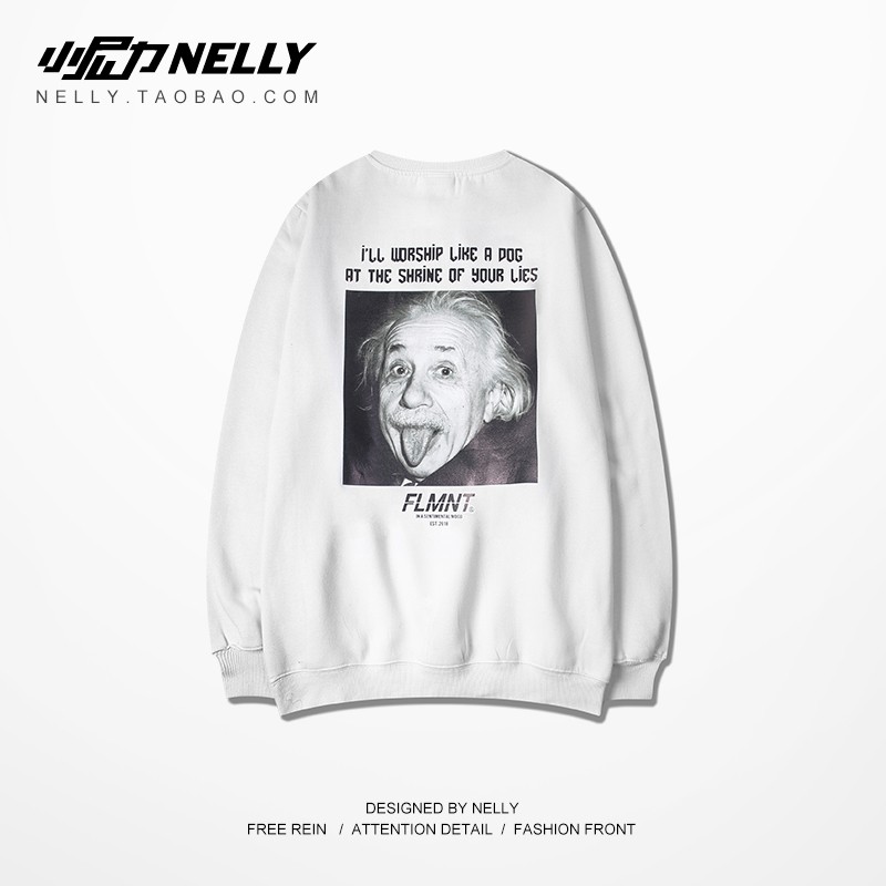 [NY2805] Áo nỉ cổ tròn in hình Einstein (NELLY) | BigBuy360 - bigbuy360.vn