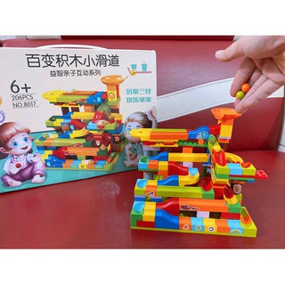 Bộ xếp hình cầu trượt - bebe