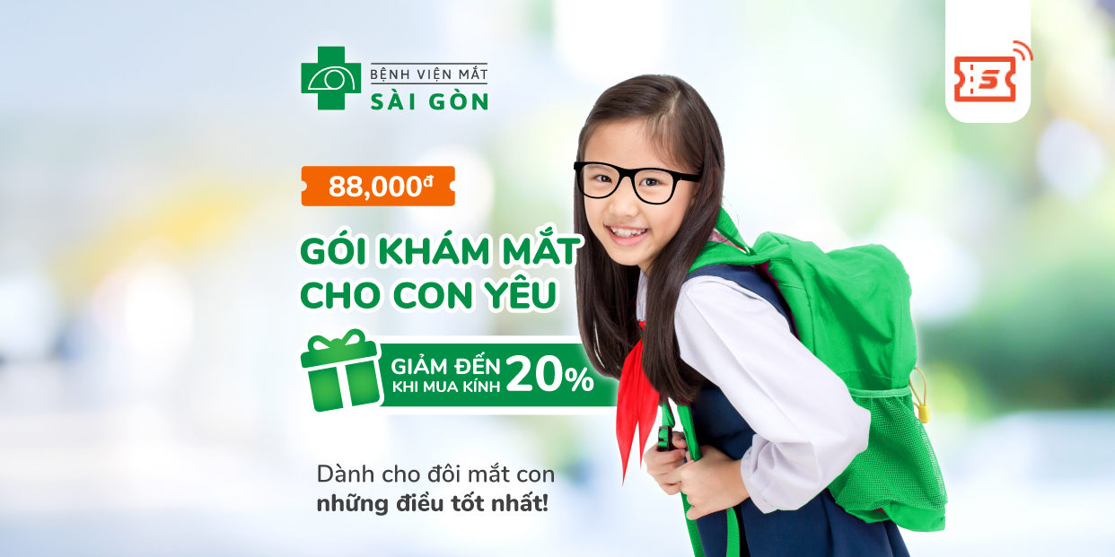 HCM [E-voucher] Gói khám chăm sóc mắt trẻ em MSG