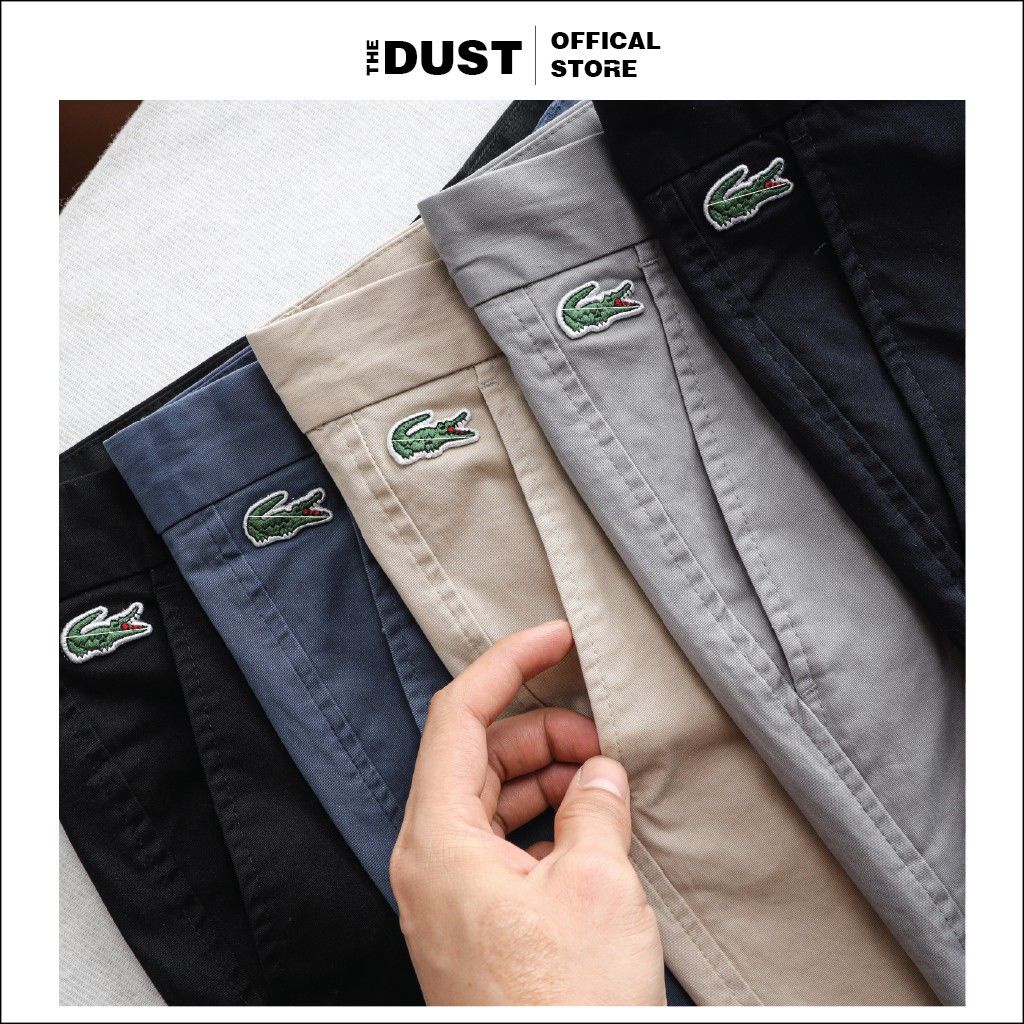 Quần short kaki nam cao cấp, quần sooc nam vải kaki dày dặn, form slimfit co giãn nhẹ LCT KC