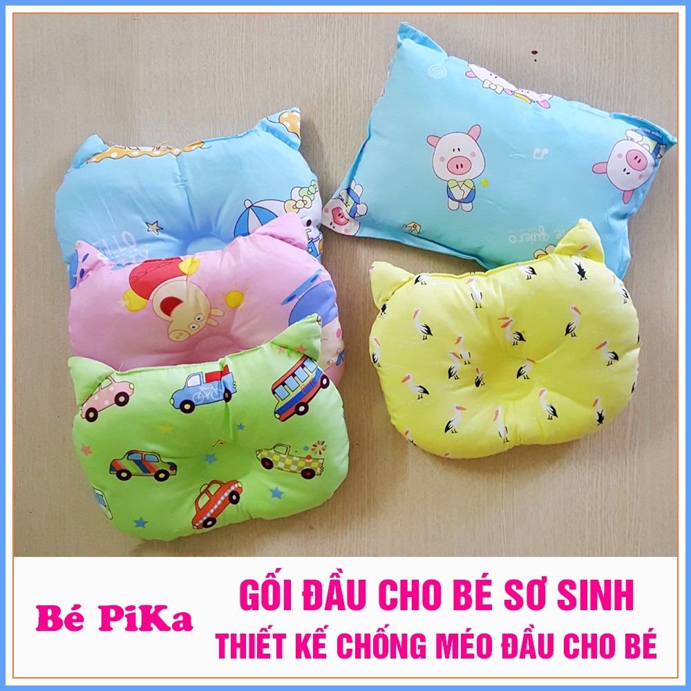  Gối đầu sơ sinh chống bẹp đầu cho bé từ 0 đến 12 tháng