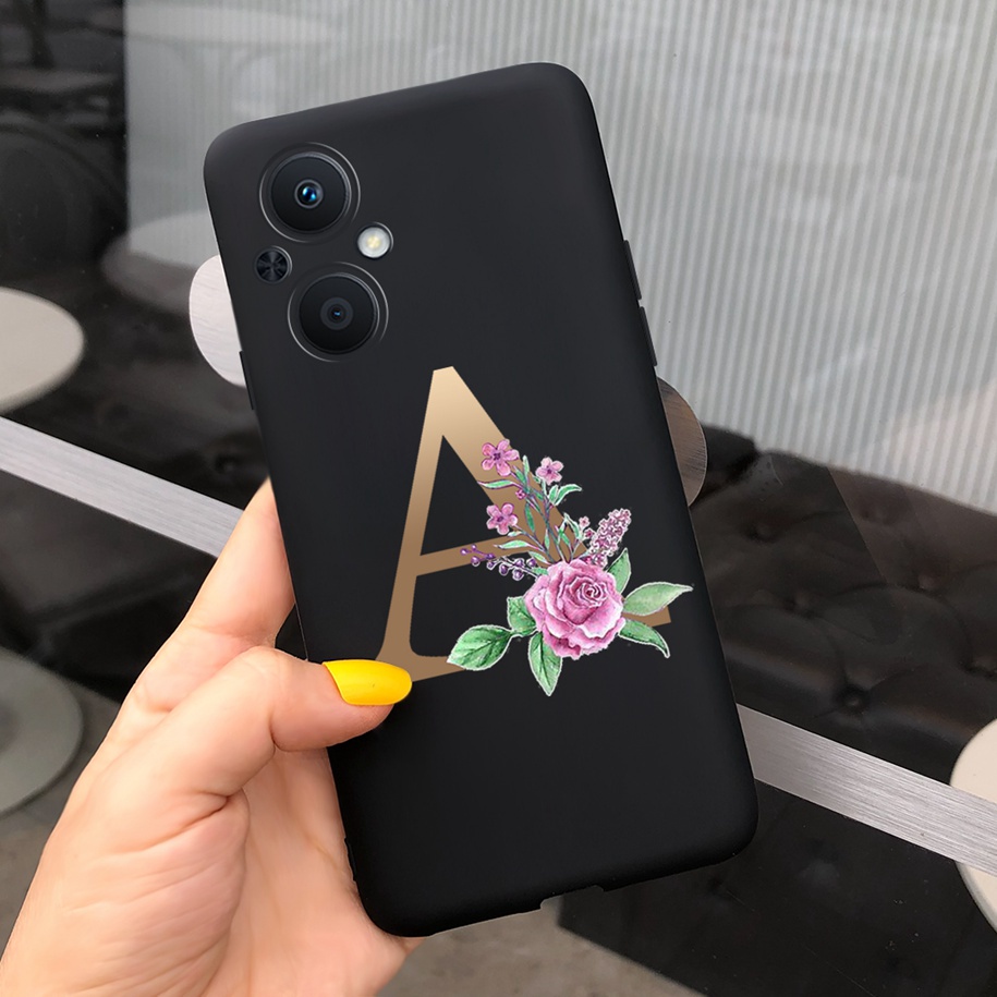 Ốp Điện Thoại Nhám In Chữ Cái Dễ Thương Cho OPPO Reno7 Z 5G CPH2343 OPPO A96 5G PFUM10