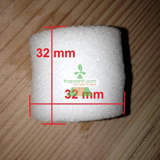 Bộ 500 viên Mút xốp trồng rau thủy canh (D32xH32mm)