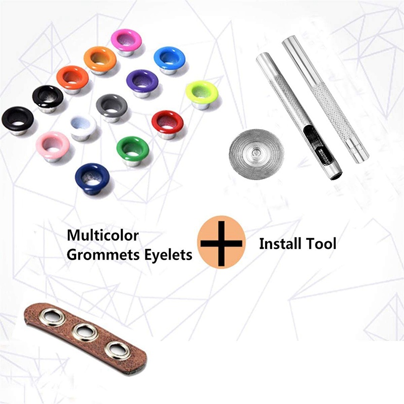 Bộ 400 vòng đệm 3/16 inch cho quần áo giày túi xách DIY (4 màu)