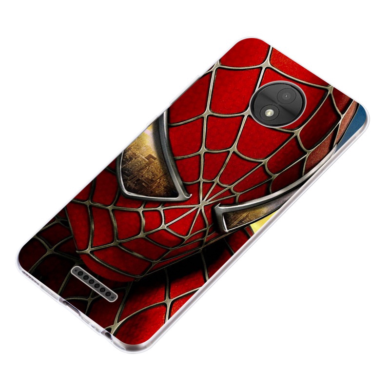 Motorola Moto C E4 G5 G5S G6 E5 E6 Z Z2 Play Plus M X4 Spiderman pattern-4 Soft Silicon Case Cover