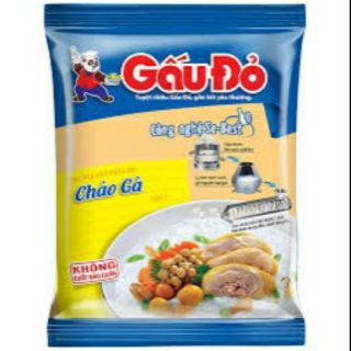 5 gói cháo gấu đỏ thơm ngon như cháo mẹ nấu (có 2 vị gà và thịt băm )50g/1 gói