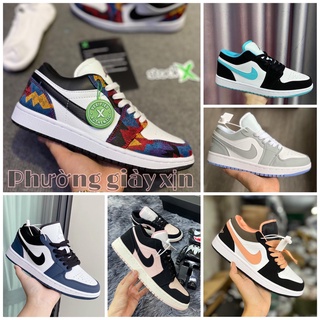 Giày jordan cổ thấp các mẫu mới , Giày sneaker JD1 low các màu mới năm 2022 bản đẹp full box bill