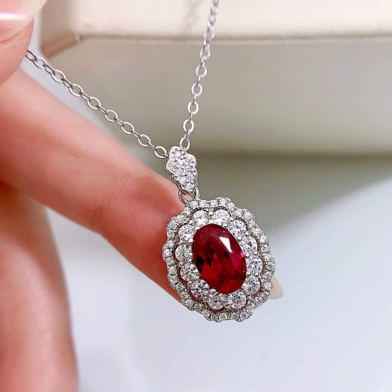 Dây chuyền bạc ý 925 Lurury CECY  pha lê cao cấp N111, chế tác tinh xảo, dễ kết hợp với trang phục và phụ kiện khác