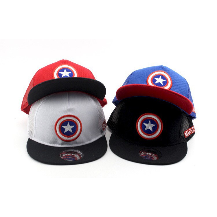 Mũ cho bé trai từ 2 tuổi đến 7 tuổi nón snapback trẻ em họa tiết siêu nhân mùa hè đáng yêu xinh xắn MCB04