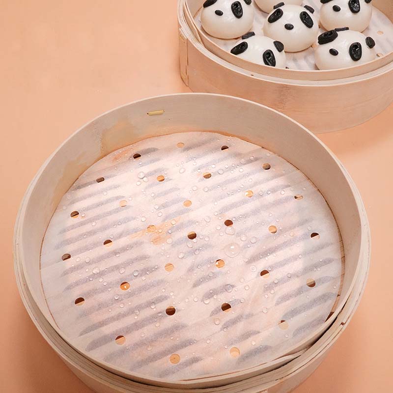 Bộ 100 Giấy Lót Hấp Bánh Chống Dính Dùng Một Lần Tiện Dụng