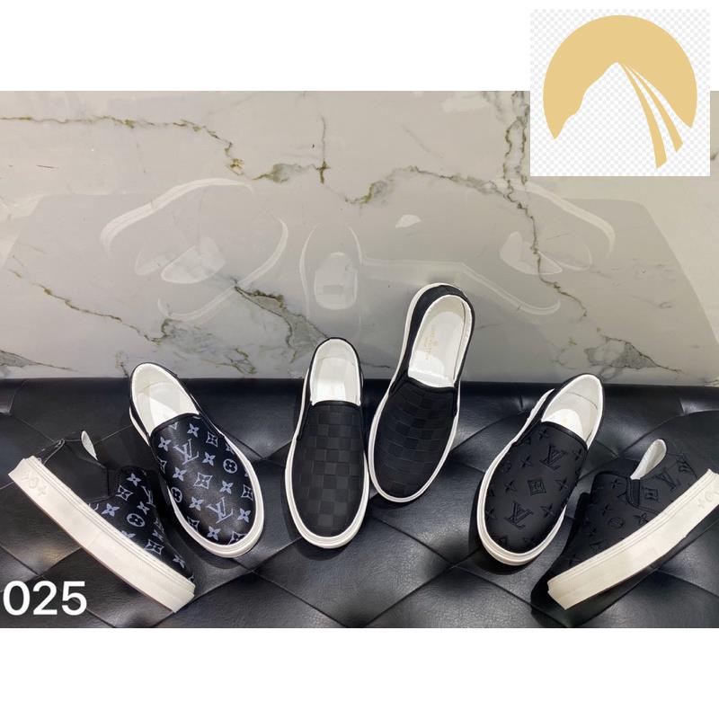 ️🏀 Giầy SLIPON LV NAM - Giày lười LV nam hoạ tiết chìm - Giầy lười LV da dành cho nam mẫu mới 2021 ️🏀
