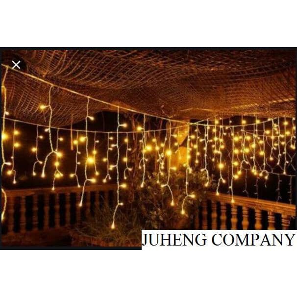 Dây Đèn Rèm Led Chớp Nháy Dạng Mưa Rơi Sợi Ngắn