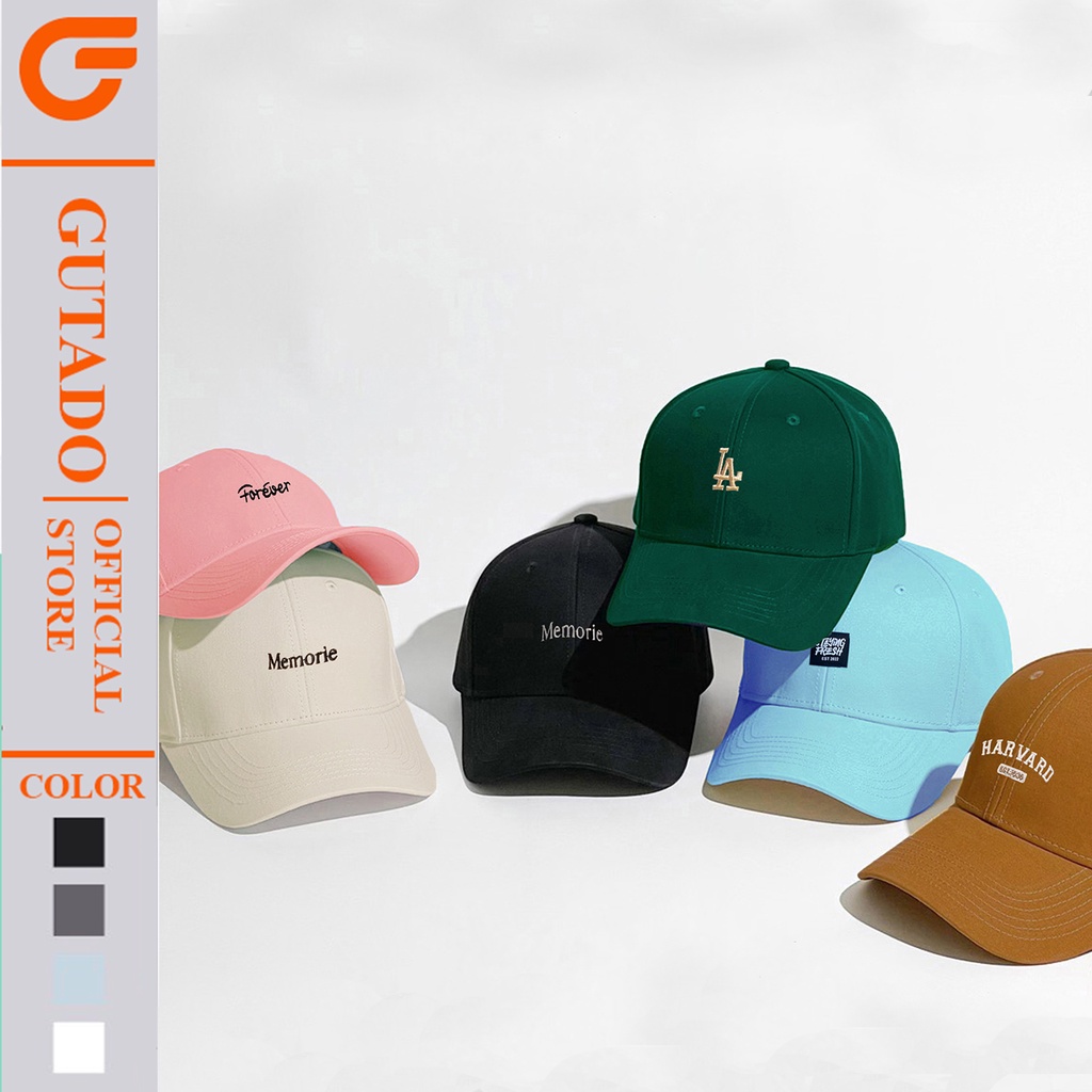 Mũ lưỡi trai Nón kết thêu chữ Memorie phong cách Ulzzang form unisex nam nữ