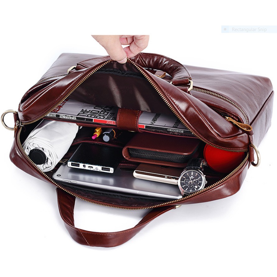 Túi xách nam da bò thật công sở cao cấp