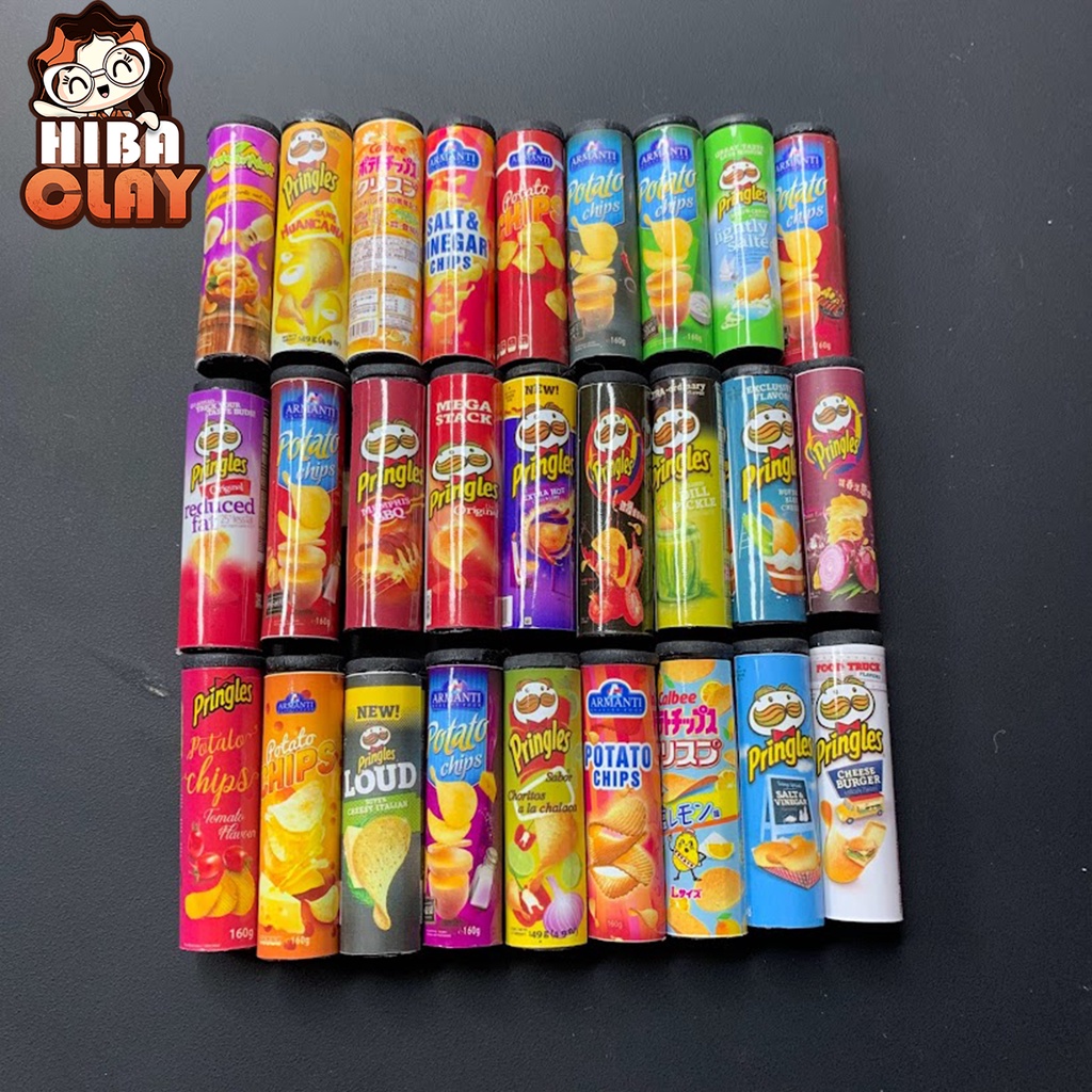 Hộp khoai tây chiên Mini Food tí hon, đồ ăn mini mô hình cho búp bê DIY, đất sét trang trí mô hình, dollhouse