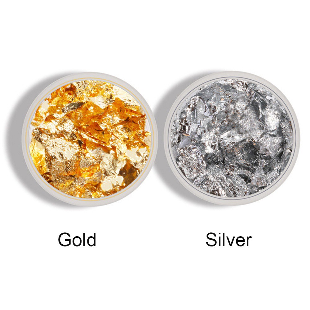 [Hàng mới về] Hộp lá nhôm nhiều màu lấp lánh làm đẹp cho móng tay phong cách nghệ thuật