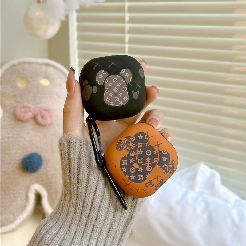 Đối với Samsung Galaxy Buds Live TWS Summer Peach Fruit Earphones Case cho Samsung Buds 2 Hộp đựng cặp đôi hoạt hình phi hành gia gấu dễ thương cho Samsung Buds Pro Vỏ bảo vệ chống rơi