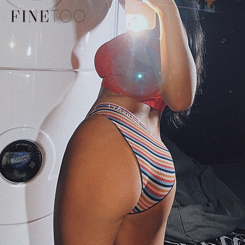 Quần lót nữ TakeTalk kẻ sọc cầu vồng gợi cảm