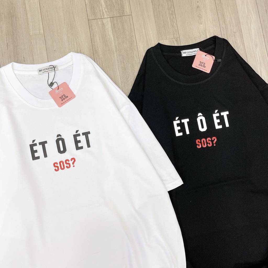 Áo thun nam nữ unisex form rộng &quot; Ét ô ét &quot; trendy