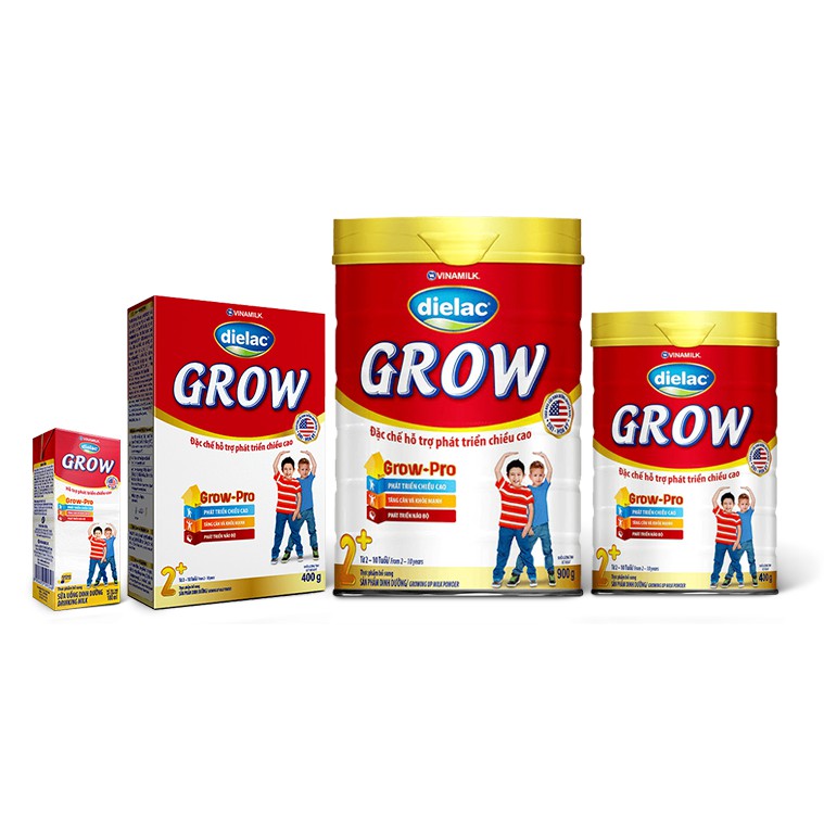 Sữa Dielac Grow 2+ 900g [Date 2024]