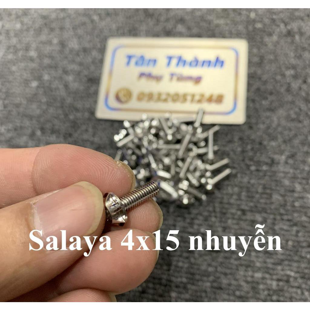 Ốc Salaya 4x15 răng nhuyễn gắn nắp dầu, bợ cổ....giá 1 con