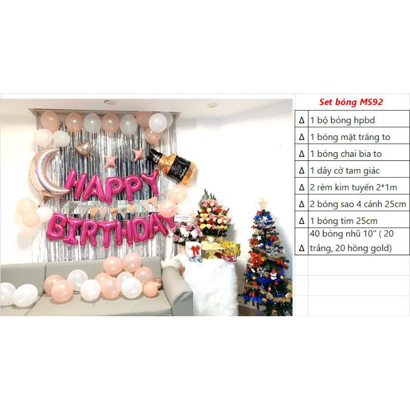 SET BÓNG TRANG TRÍ SINH NHẬT MS92