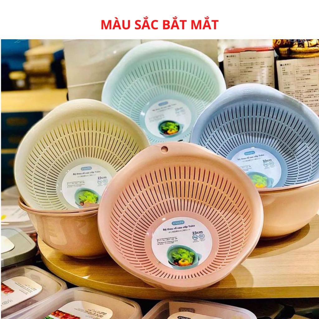Rổ nhựa kèm chậu Inochi cao cấp