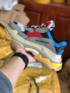 [Ảnh tự chụp] Giầy thể thao sneaker Trips xanh đỏ nam nữ