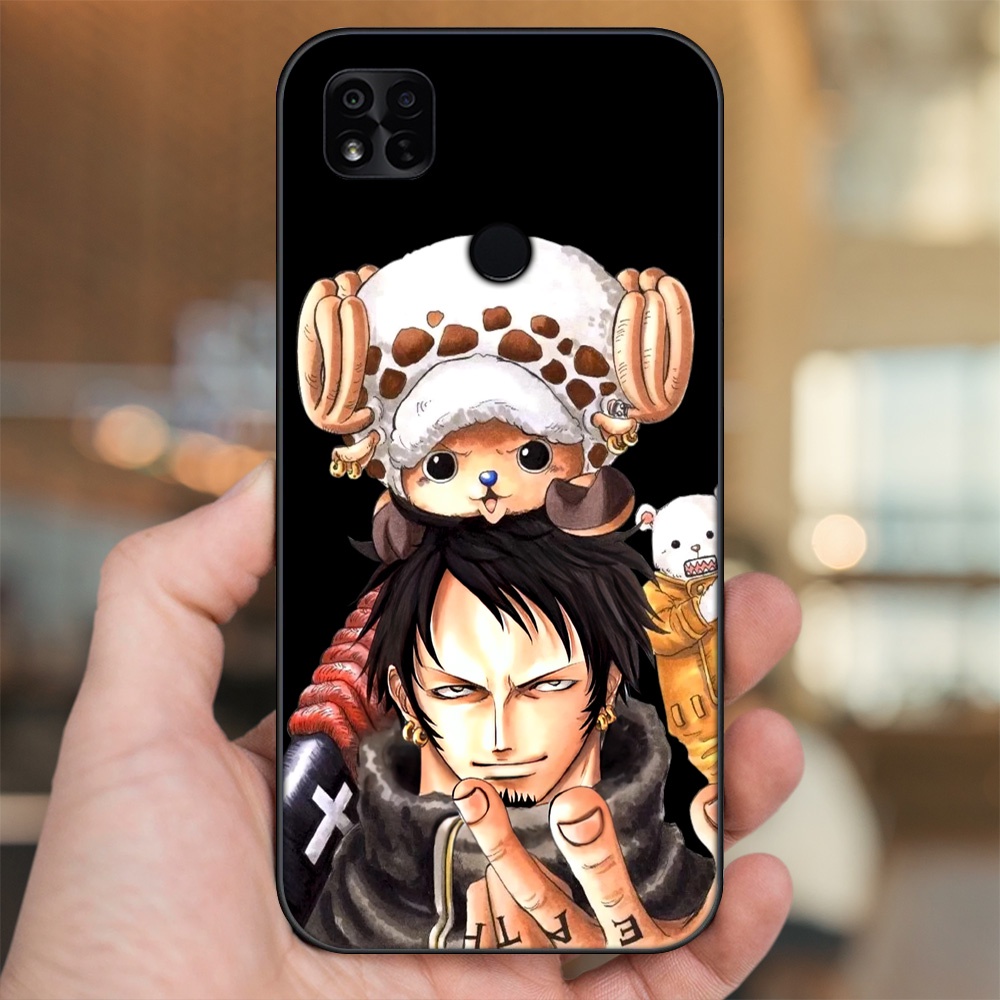 Ốp lưng Xiaomi Redmi 10A viền đen in hình Law One Piece