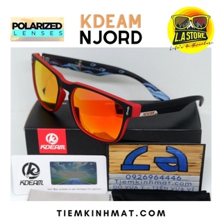 Kính râm phân cực Kdeam - Njord - Đỏ đen