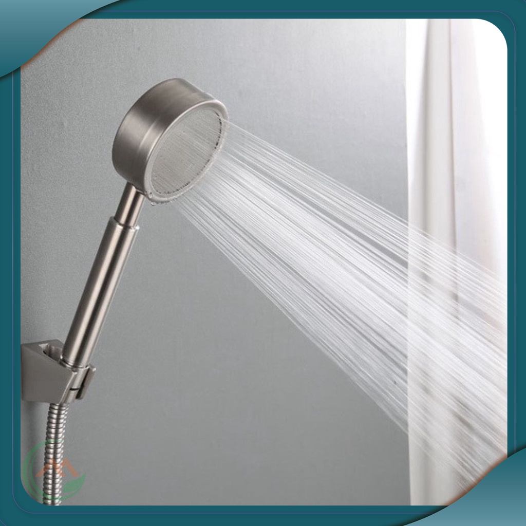 Bộ tay sen tăng áp hợp kim nhôm chống oxi hóa siêu tiết kiệm nước đủ bộ Tay sen+Dây+Giá đỡ - QM027