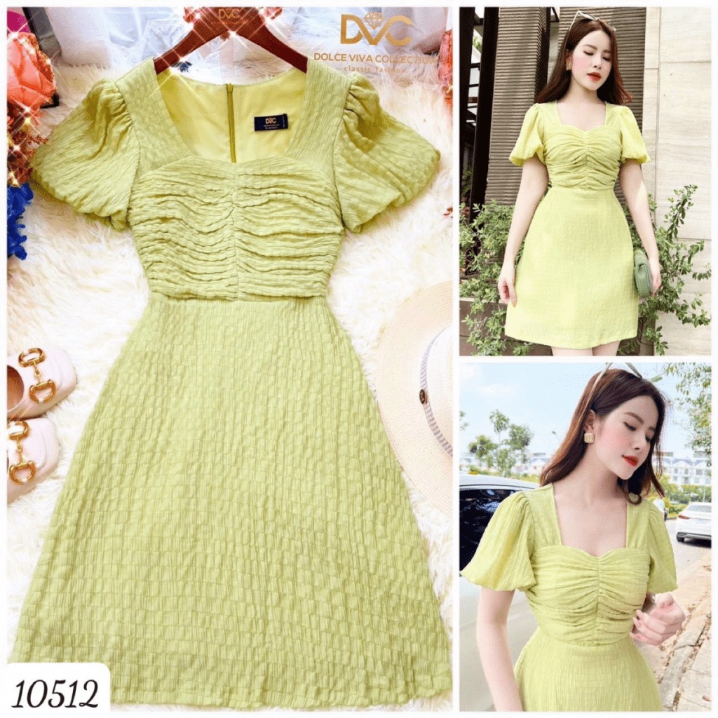 (HCM) ĐẦM XÒE NỮ PHỐI SIÊU XINH THỜI TRANG NỮ DUYÊN DÁNG , SÀNH ĐIỆU SANG TRỌNG CHO CÁC BẠN NỮ KME FASHION