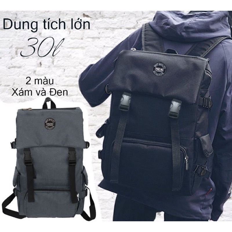 Balo Laptop Chống Nước Vải Canvas Cao Cấp Backpack 2810 Clothes Shop Balo Laptop Đi Học Đi Chơi Ulzzang Unisex