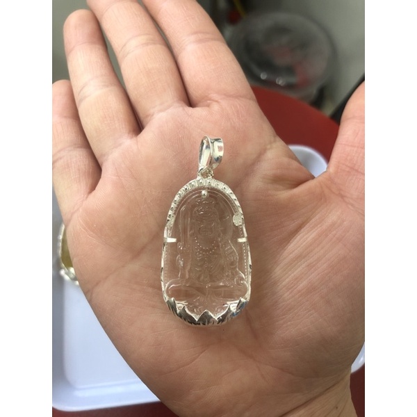 Mặt Phật bản mệnh bọc bạc