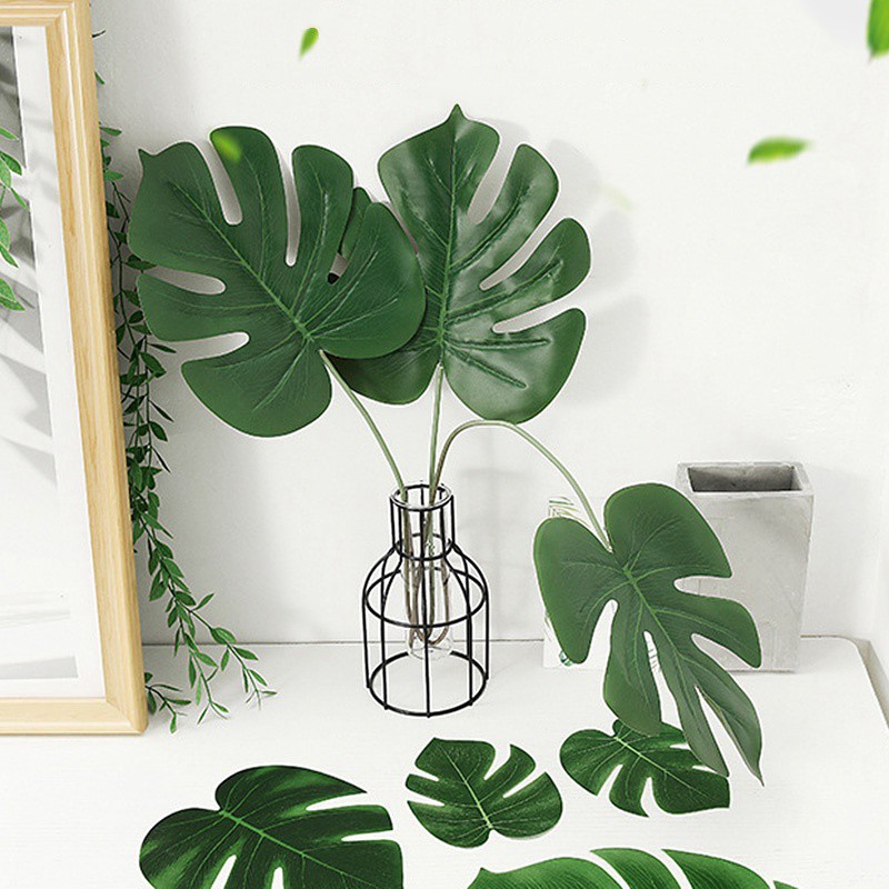 Set of 2 Artificial Leaves for Home Decoration Casual Many Sizes
