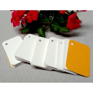 Sĩ 10 xấp flashcard trắng bo góc cổ điển