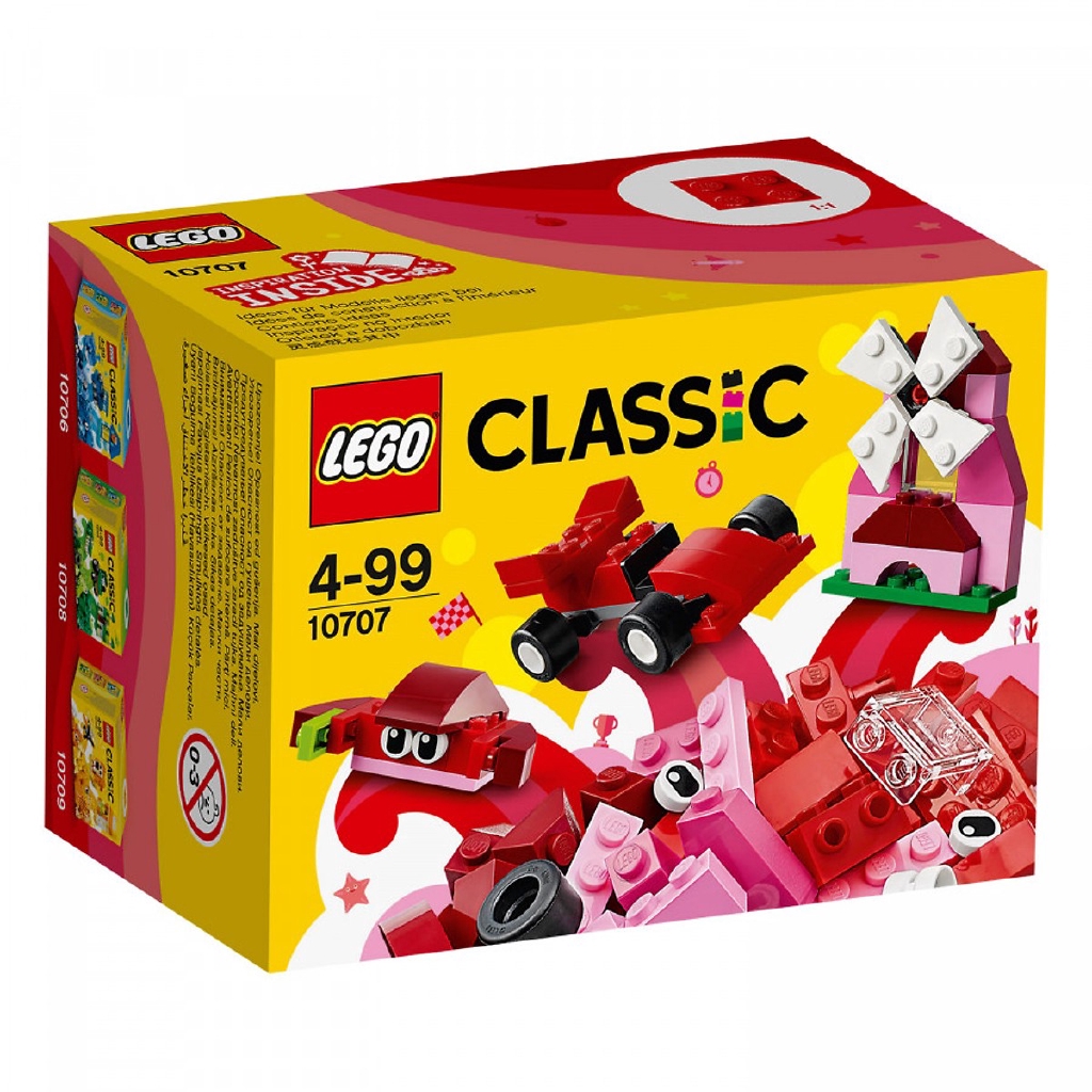 Mô Hình Lego Classic - Lắp Ráp Classic Màu Đỏ 10707 (55 Mảnh Ghép) An toàn cho bé