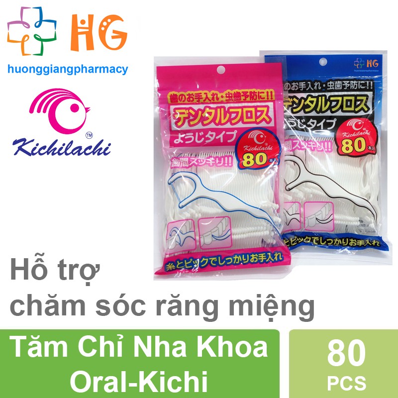 Tăm chỉ nha khoa Oral Kichi (Gói 80 Chiếc)