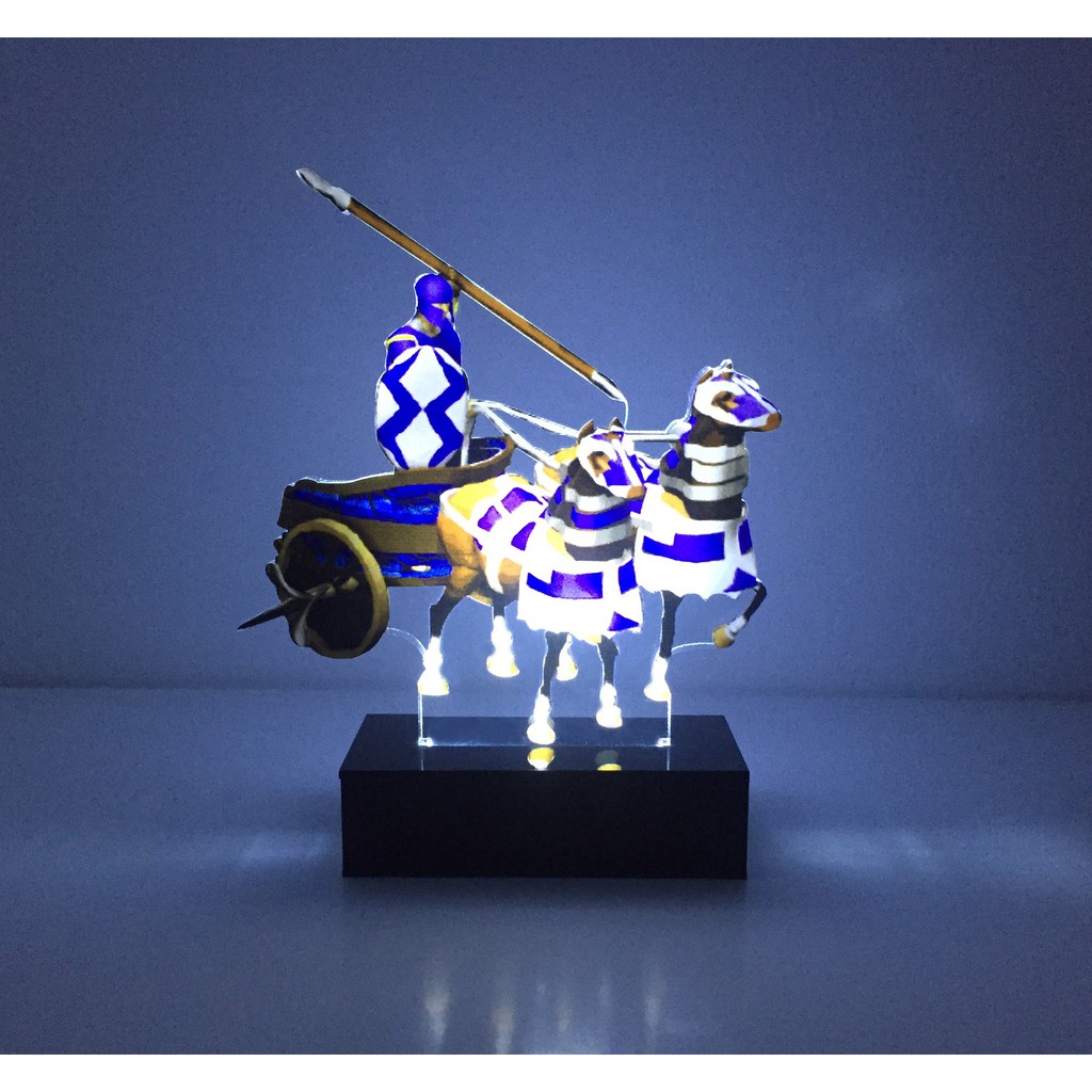 Mô hình đạp đôi đế chế AOE màu xanh 1 bản có đèn