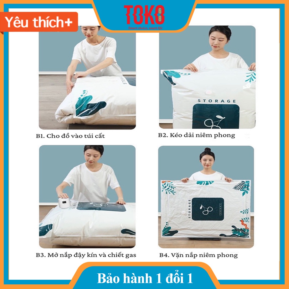 Túi hút chân không đựng quần áo chăn màn nhỏ gọn tiện lợi dễ dàng sử dụng