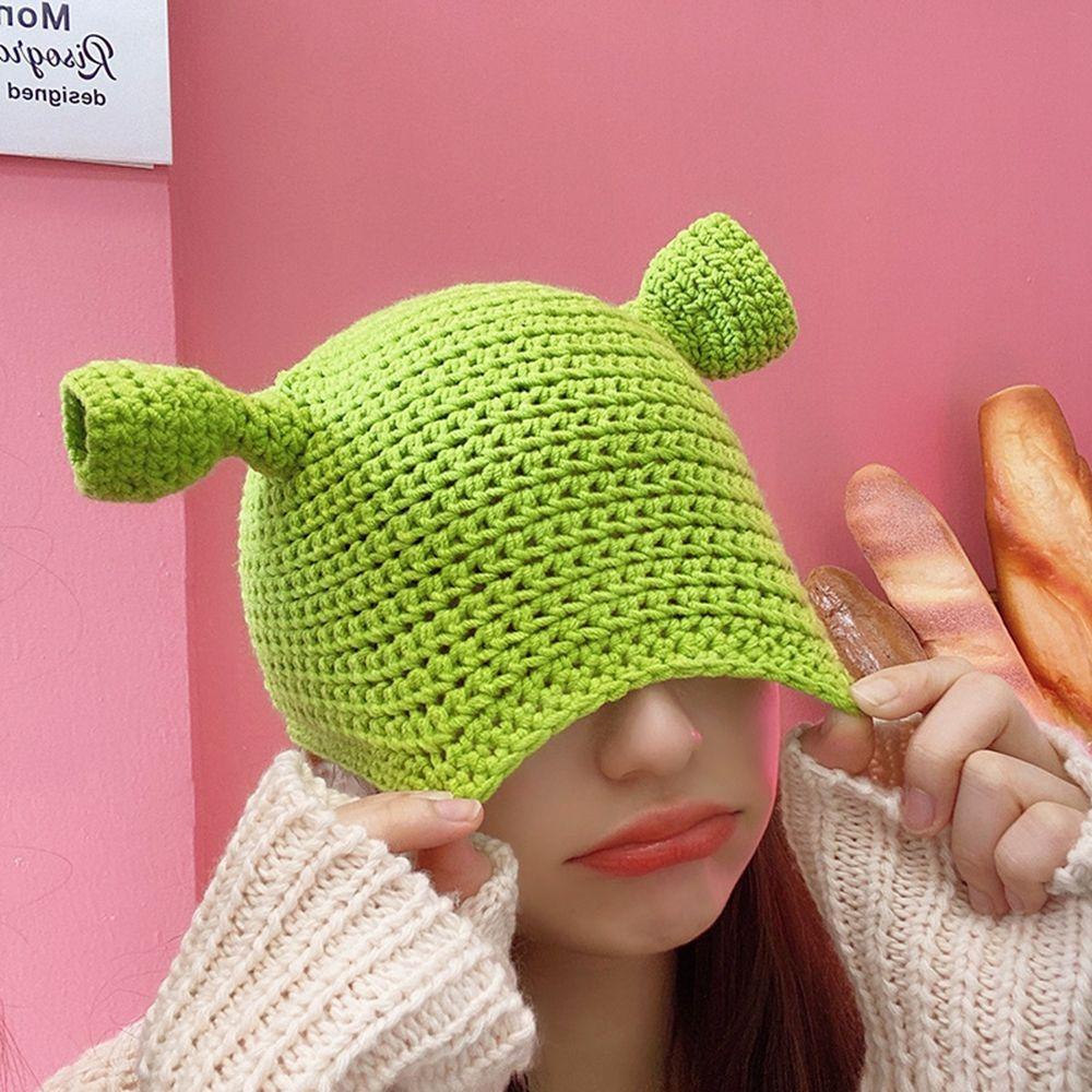 Mũ Len Beanie Giáng Sinh Đính Tai Dài Đáng Yêu Cho Nữ