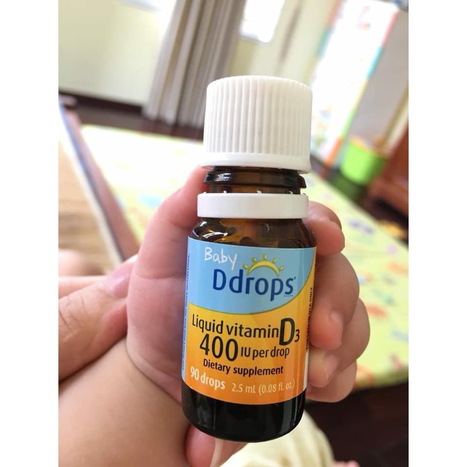 Baby Ddrops Vitamin D3 drop cho bé 90 giọt của Mỹ