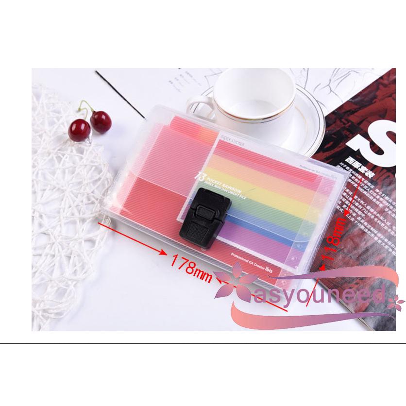 Bìa đựng hồ sơ cỡ giấy A6 13 ngăn tiện dụng | BigBuy360 - bigbuy360.vn