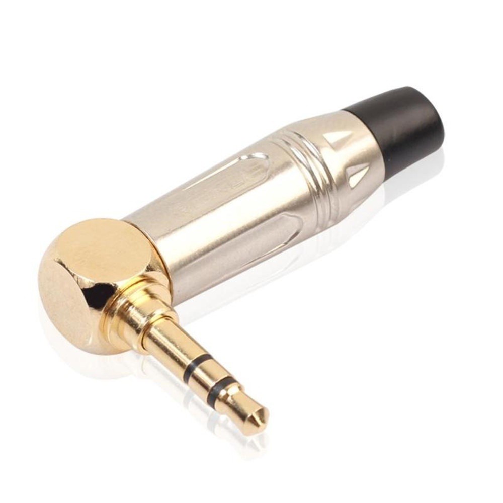 Đầu Nối Chuyển Đổi Âm Thanh Tai Nghe Hình Chữ L 90 Độ Giắc Cắm 3.5mm Bằng Hợp Kim Kẽm Nhiều Màu Chất Lượng Cao