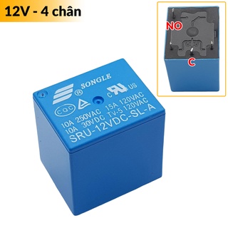 Relay  5VDC - 12VDC 4 chân SRU -  5 chân SRD
