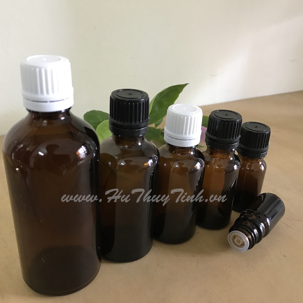 Lọ Đựng Tinh Dầu Lọ Thủy Tinh Nắp Vặn Nhỏ Giọt 5ML/10ML/15ml/100mlDùng Chiết Tinh Dầu, Serum, Mỹ Phẩm Du Lịch Tiện Lợi