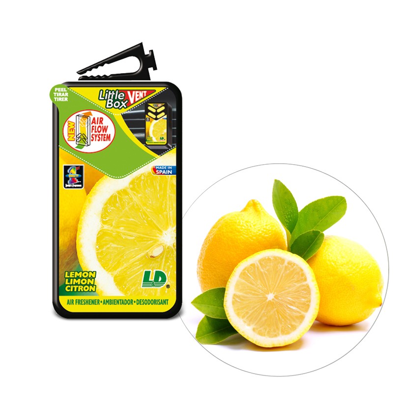 [Mã BMLTA35 giảm đến 35K đơn 99K] Hộp Thơm Ghim Máy Lạnh L&amp;D Little Box Lemon 5ml Nhập Khẩu Chính Hãng